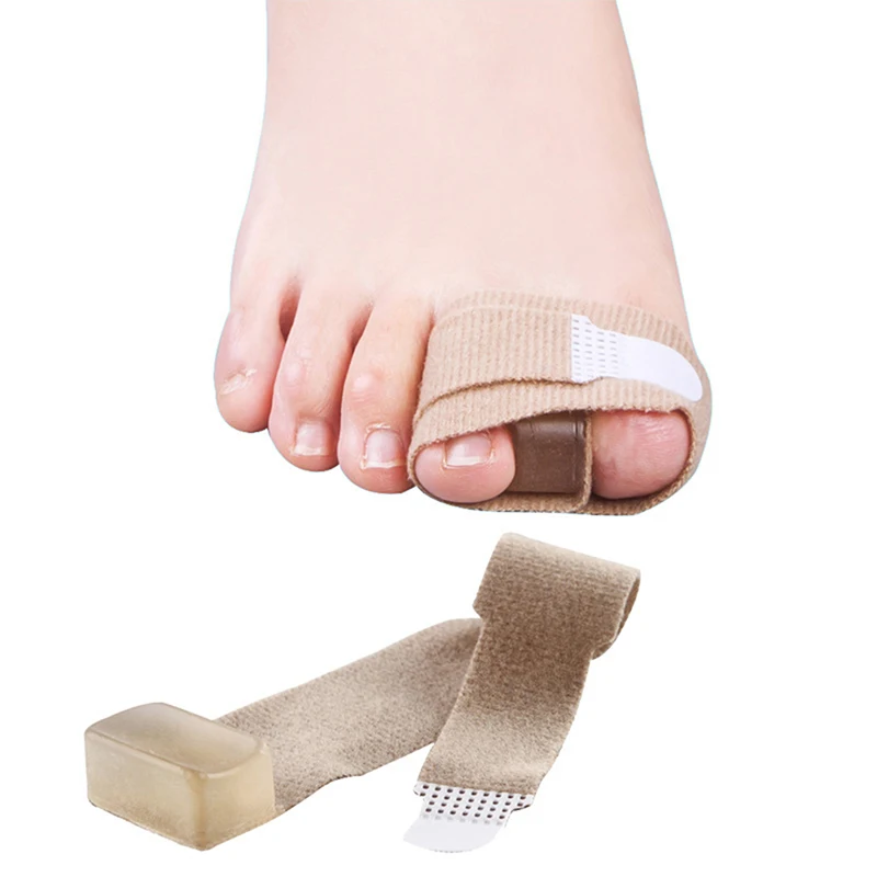 Toe Finger Straightener Hammer Toe Hallux Valgus Corrector Bandage Toe Separator Splint Wraps Foot Care Supplies