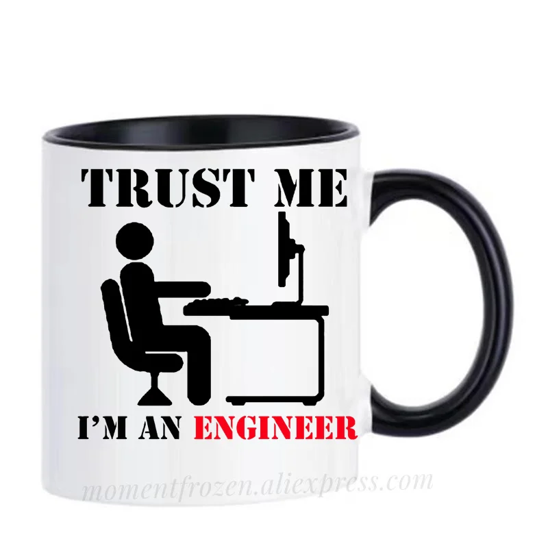 Engineer Cups for Friends Gifts, Coworker Office Secretary Coffee Mug Tea ArtHome Decal Tableware, Coffeeware, Teaware Drinkware