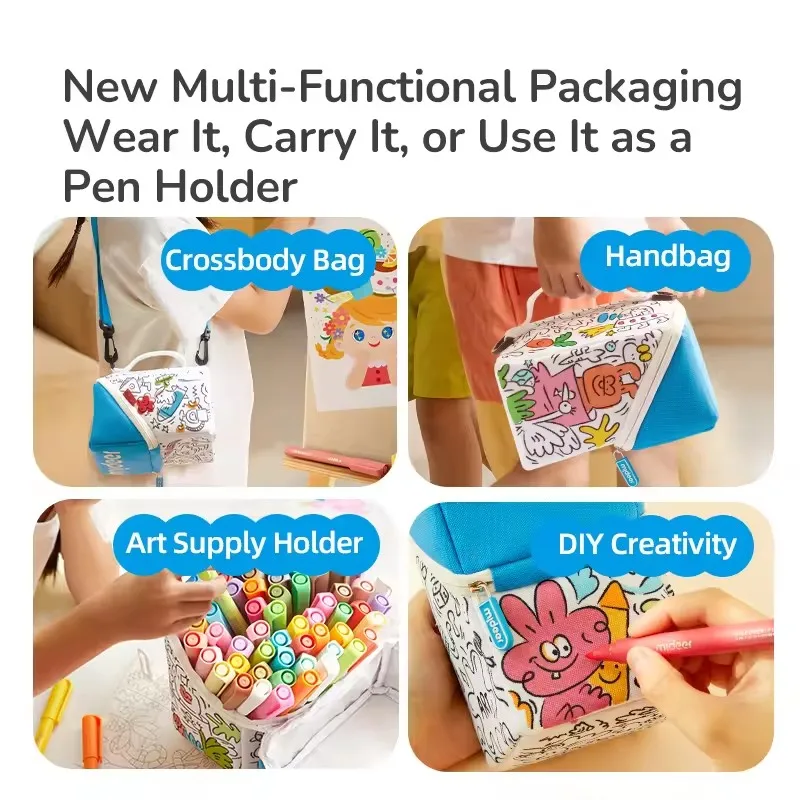 Zestaw markerów akrylowych Mideer do graffiti, mocne kolory, bezwonny, miękka końcówka, szybkoschnące, łatwe do wymazywania, gładkie i równomierne pisaki do malowania dla dzieci.