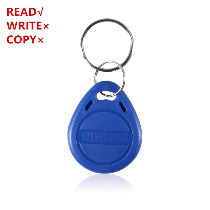 10pcs 125KHz RFID EM4100 Door Entry Access Control High Quality ID Tags Keyfobs Card Only Read Chip Plastic Keyfob