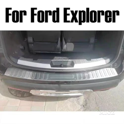 For Ford Explorer 2013 - 2019 Guard Sill Scuff Plate Stainless Steel Back Rear Trunk Sill Scuff Plate Protection Pedal Cover