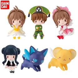 Bandai Genuine Gacha Toy Cardcaptor Sakura Hug Data Cable Doll 2 Kinomoto Sakura Li Syaoran Action Figure Capsule Toys Gifts