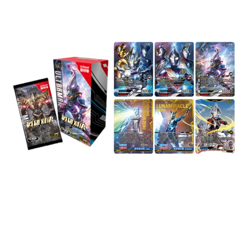 KAYOU Ultraman Card Hero Duel Annual Edition – KR Full-Star Battle Card Pack, offizielle Spielzeug-Sammelkarten, Weihnachtsgeschenke