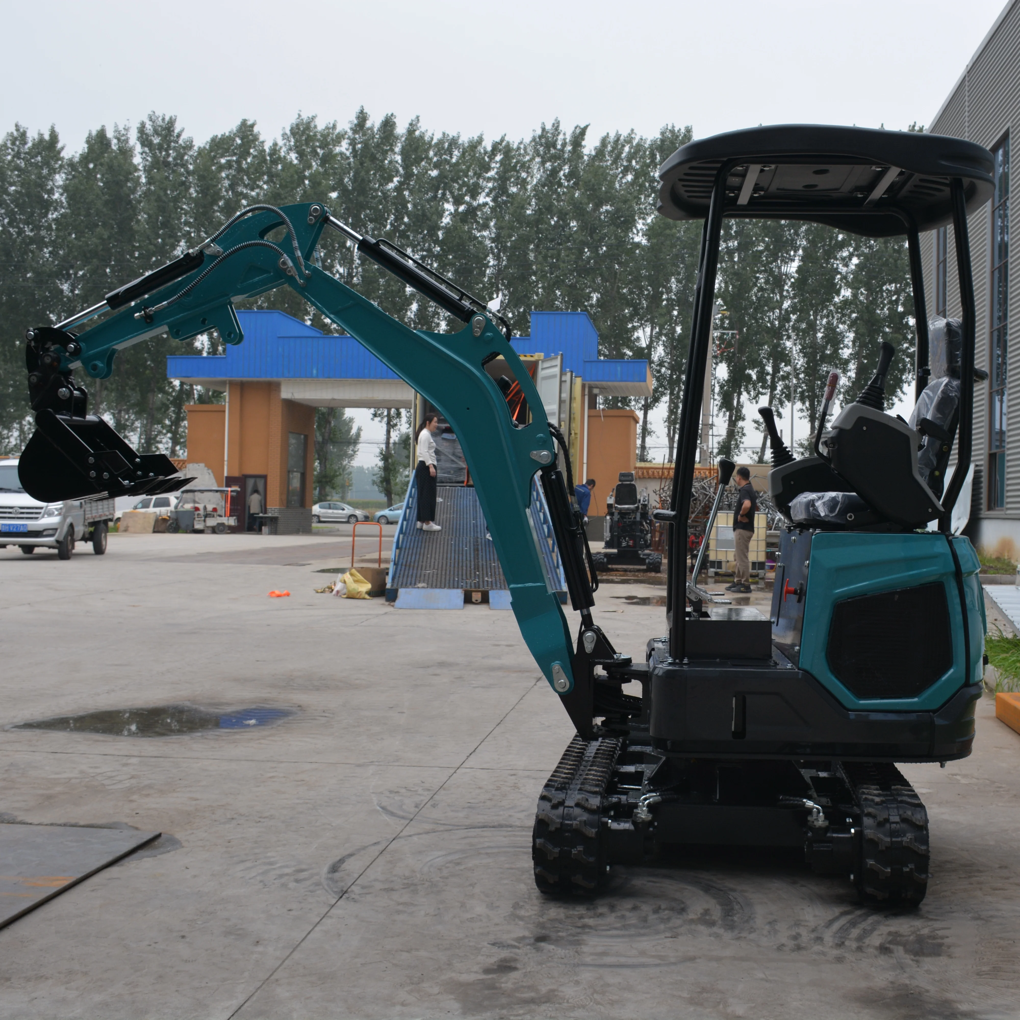 حفارة صغيرة، معدات ميكانيكية 1.8 طن، حفارة هيدروليكية صغيرة مجنزرة عالية الجودة