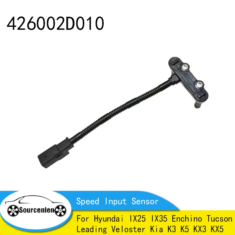 

Совершенно новый 426002D010 для Hyundai IX25 IX35 Enchino Tucson ведущий Veloster Kia K3 K5 KX3 KX5 датчик входной скорости коробки передач