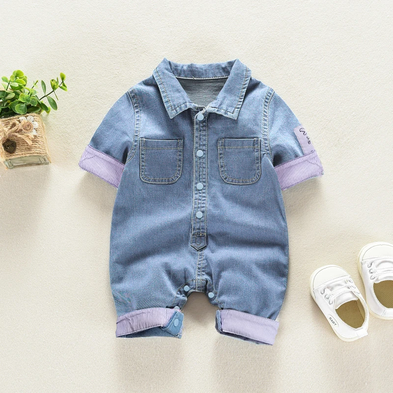 

IENENS Kids Baby Boys Jumper Girls Clothes Pants Denim Shorts Jeans Overalls Toddler Infant Jumpsuits Newborn Tracksuits