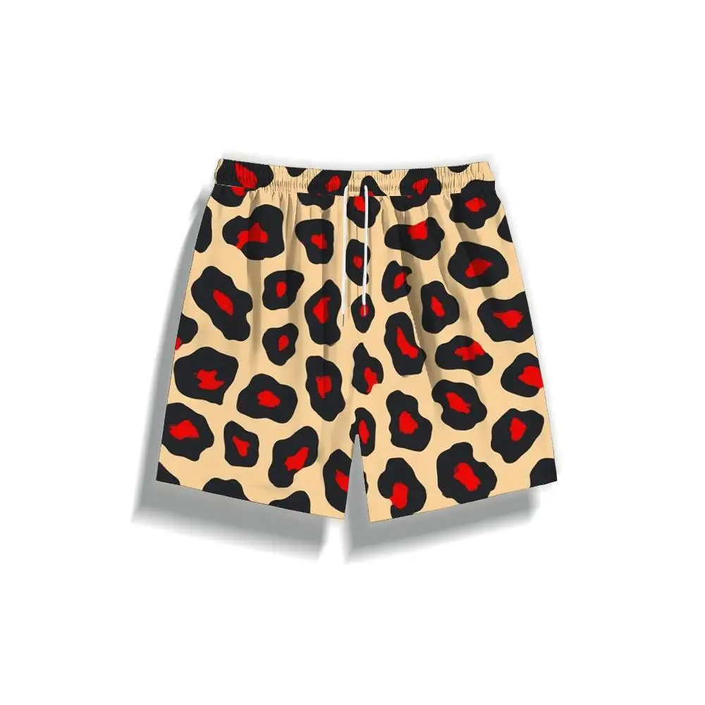 

1pcs Men's Short swim trunks2026 Summer 3D Printed Short sleeve Quick drying pants for man Breathable running Polyester Pants