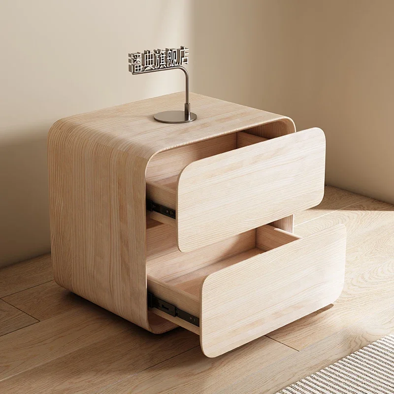 Trendy Night Table, Drawer Storage Design, Simple Luxury European Style, Modern Nordic Mesita De Noche Bedroom Furniture