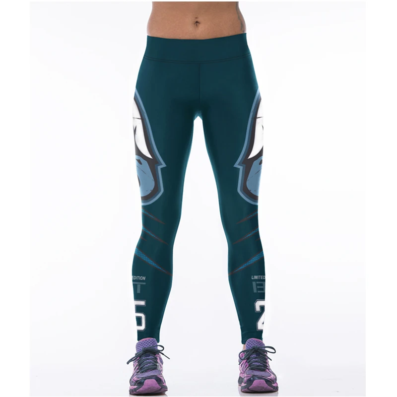 Women Sports Leggings Eagle Hawk Print 3D Quick Dry Gym Legging Running Sportwear High Waist Slim Fitness Pants Jogging Jeggings