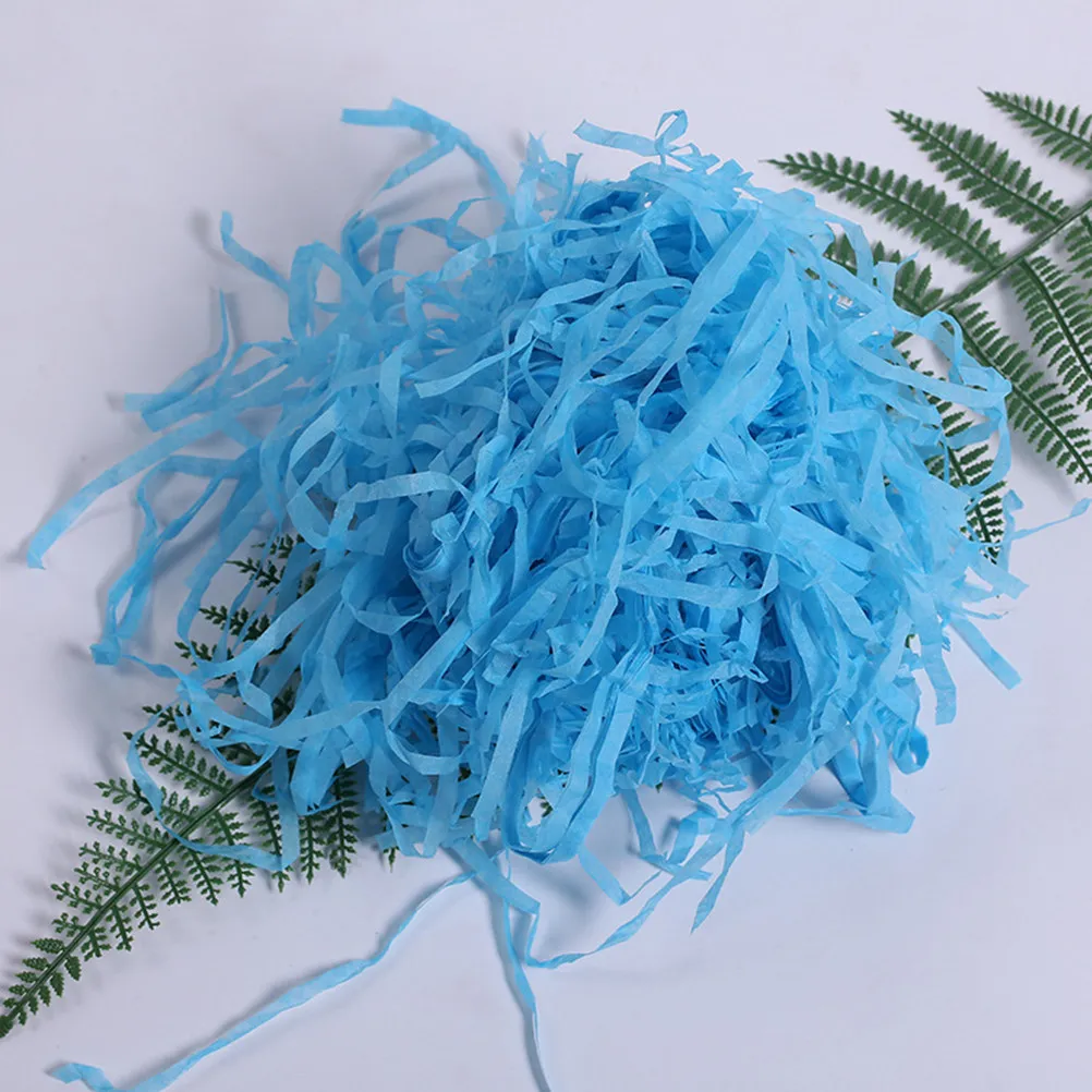 1Pack Raffia Shredding Silks Wedding Favor Box Fillers Packaging Box Accessories Basket Fillings Gift Wrapping Random Color