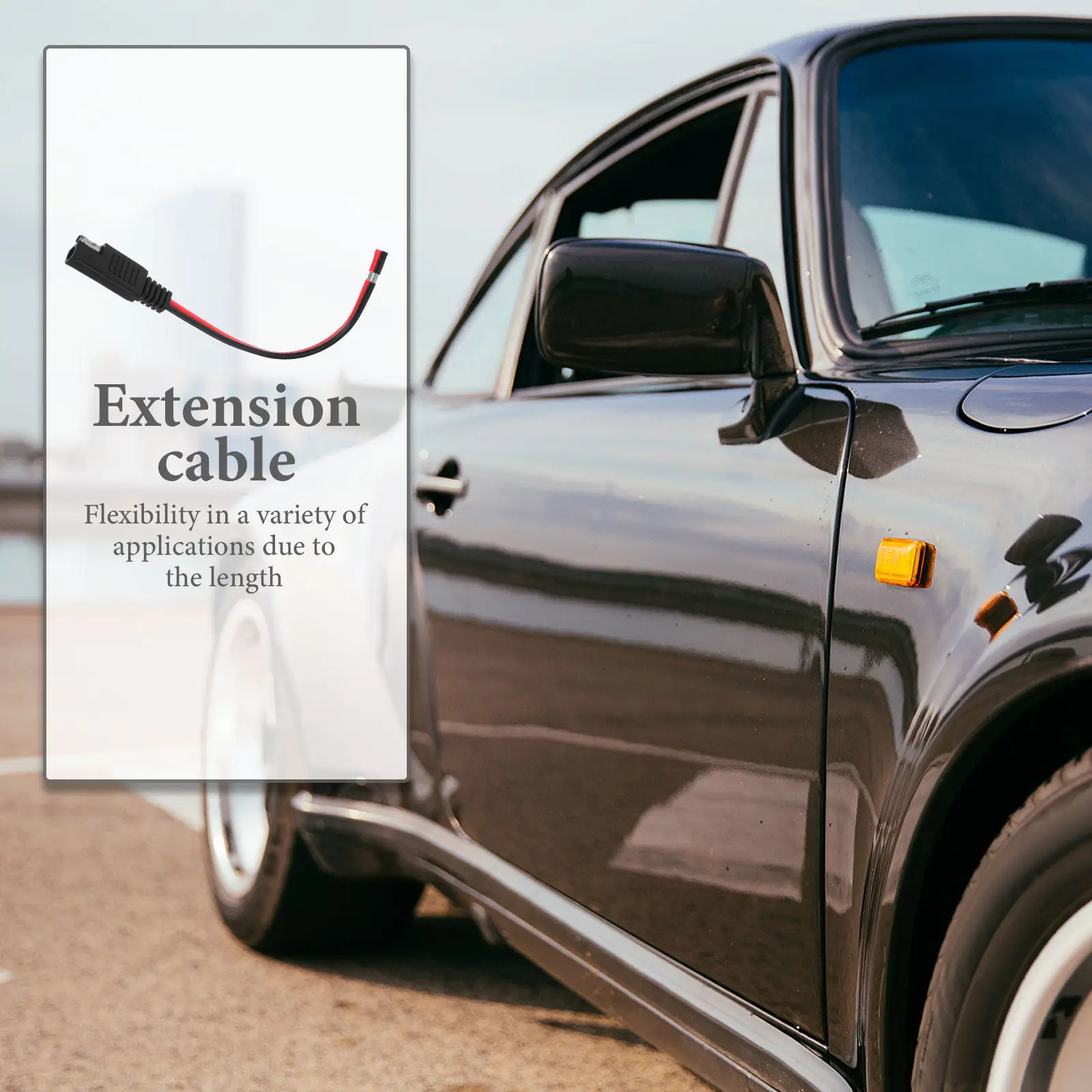 14Awg Sae Automotive Extension Cable Solar Panel Power Cable Female Sae Quick Disconnect Plug for 12V Battery Connection Tractor
