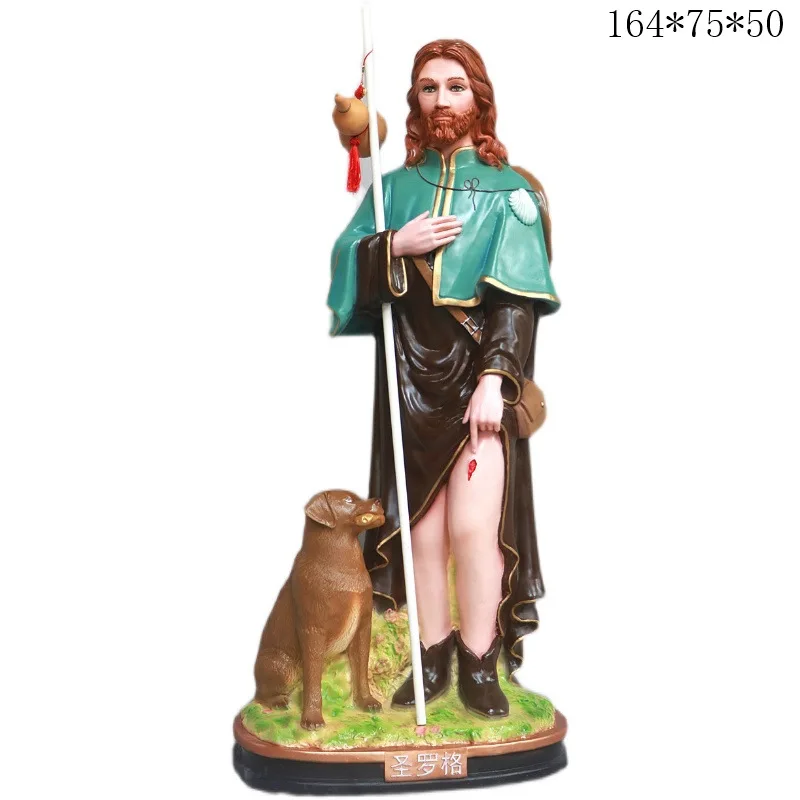 

160Cm St. Roger's Immunity Patron Saint Ornament Fiberglass House Church Decoration