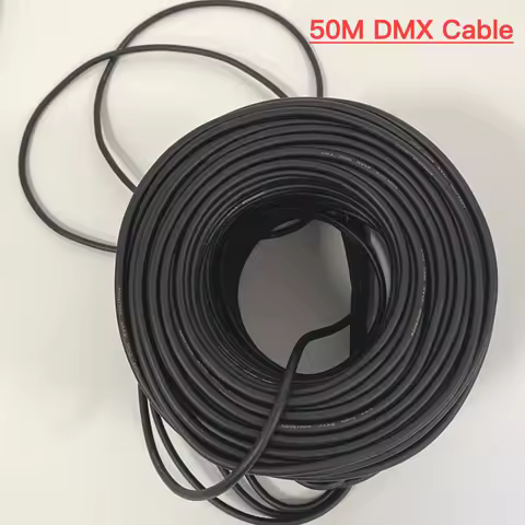50M DMX Cable Wire With Shield For DIY DMX512 Signal Transfer Wire Stage Lighting Accessories