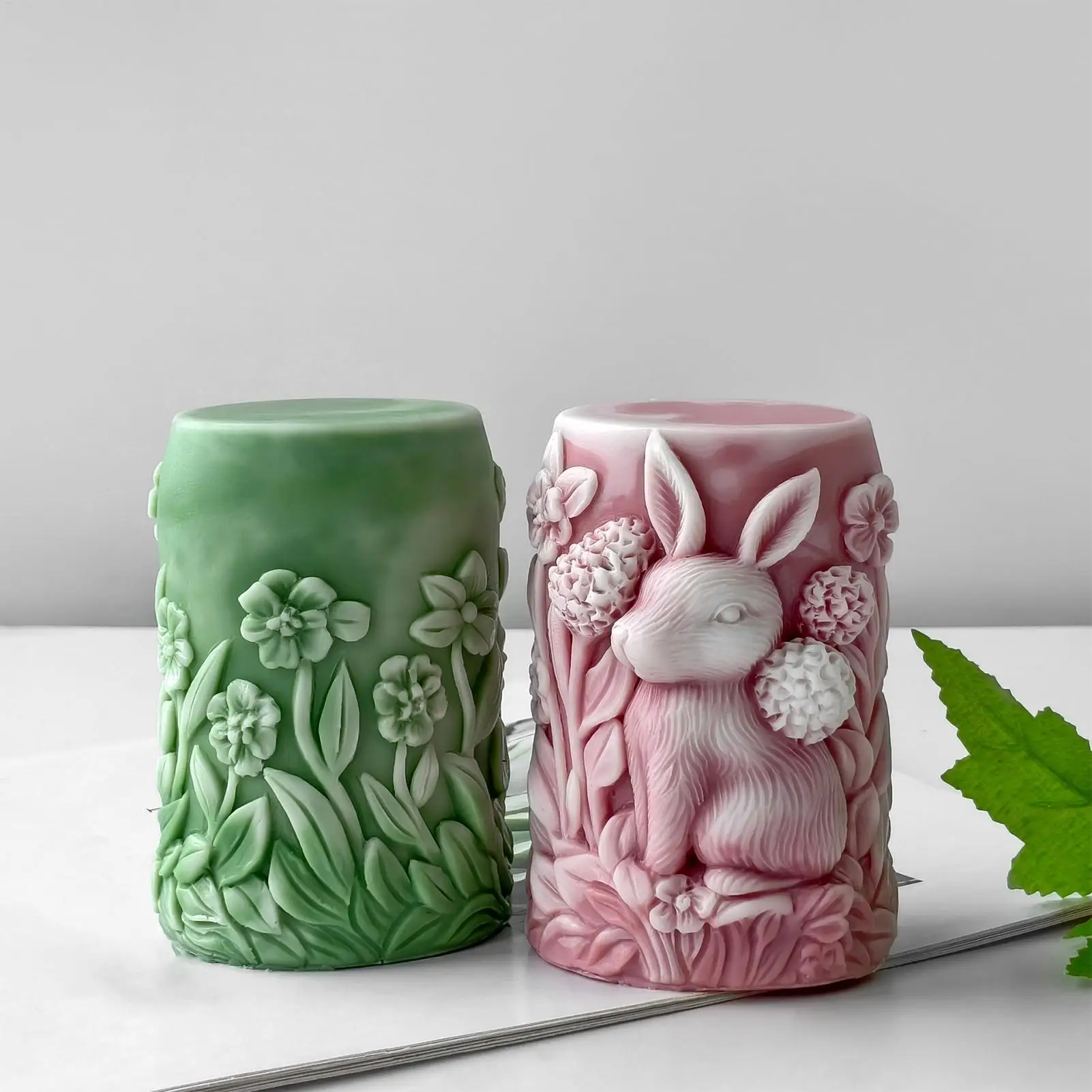 

Силиконовые формы для свечей, кролик, цветок, цемент, художественное ремесло, гипсовая форма для мыла для дома, комнаты, свадебного украшения обеденного стола