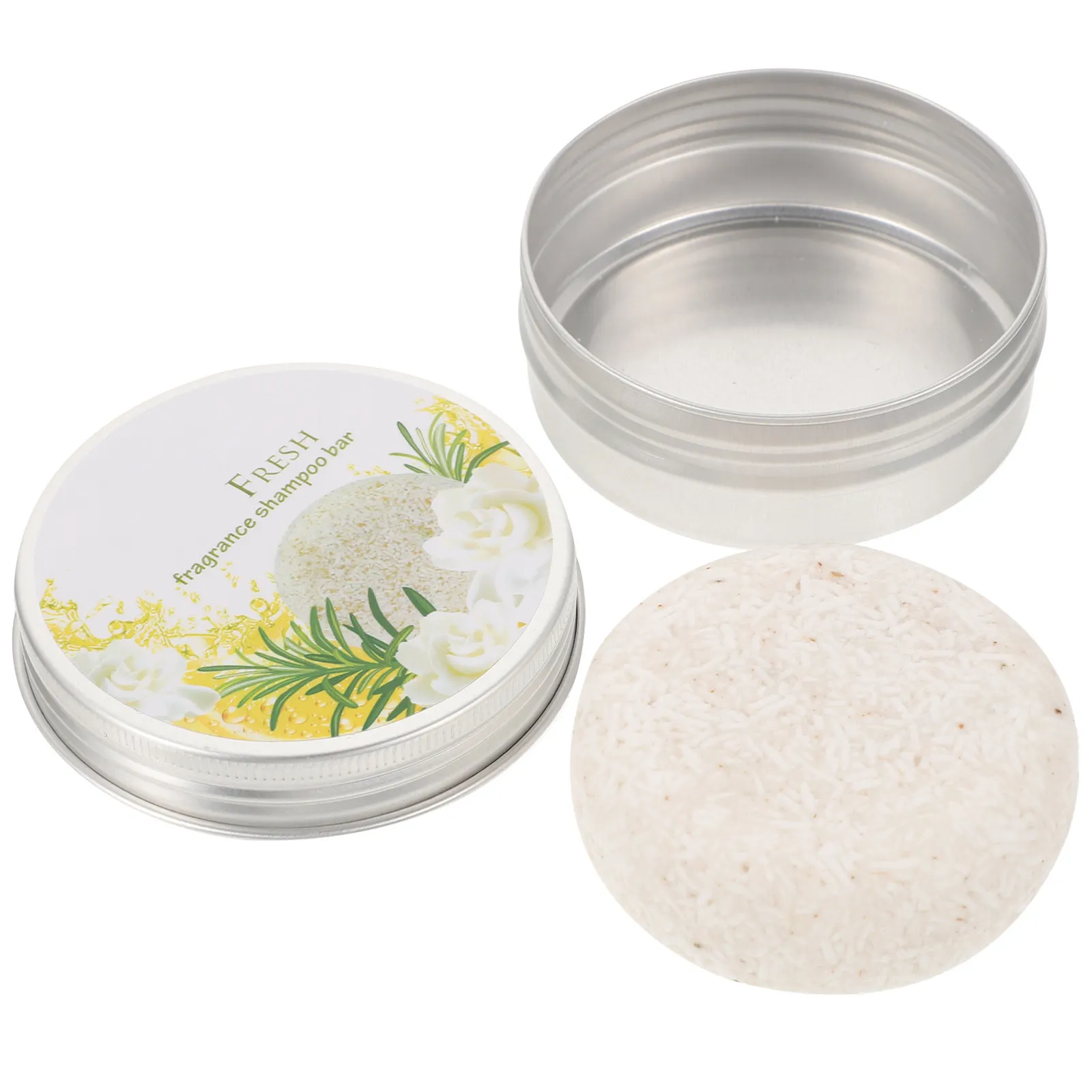 

Shampoo Bar For Hairs Soap Plant Essence Oil Control Travel Size Aluminum Box Deep Nourishing Hair Care Soap