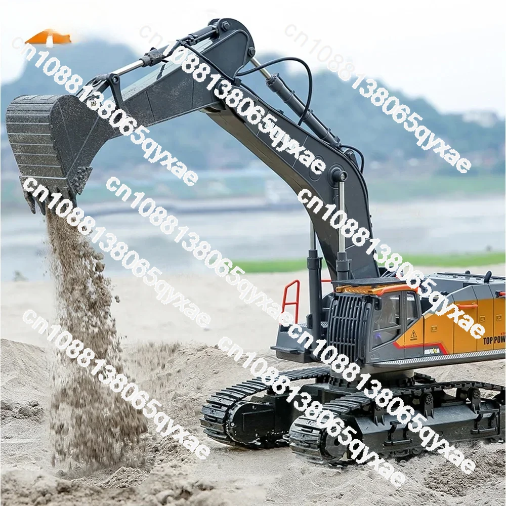 1/14 Huina 1592 Big RC Excavator Car Alloy Bucket 2.4G Radio Controlled Car 22CH crawler RC Dump Truck Toys for children