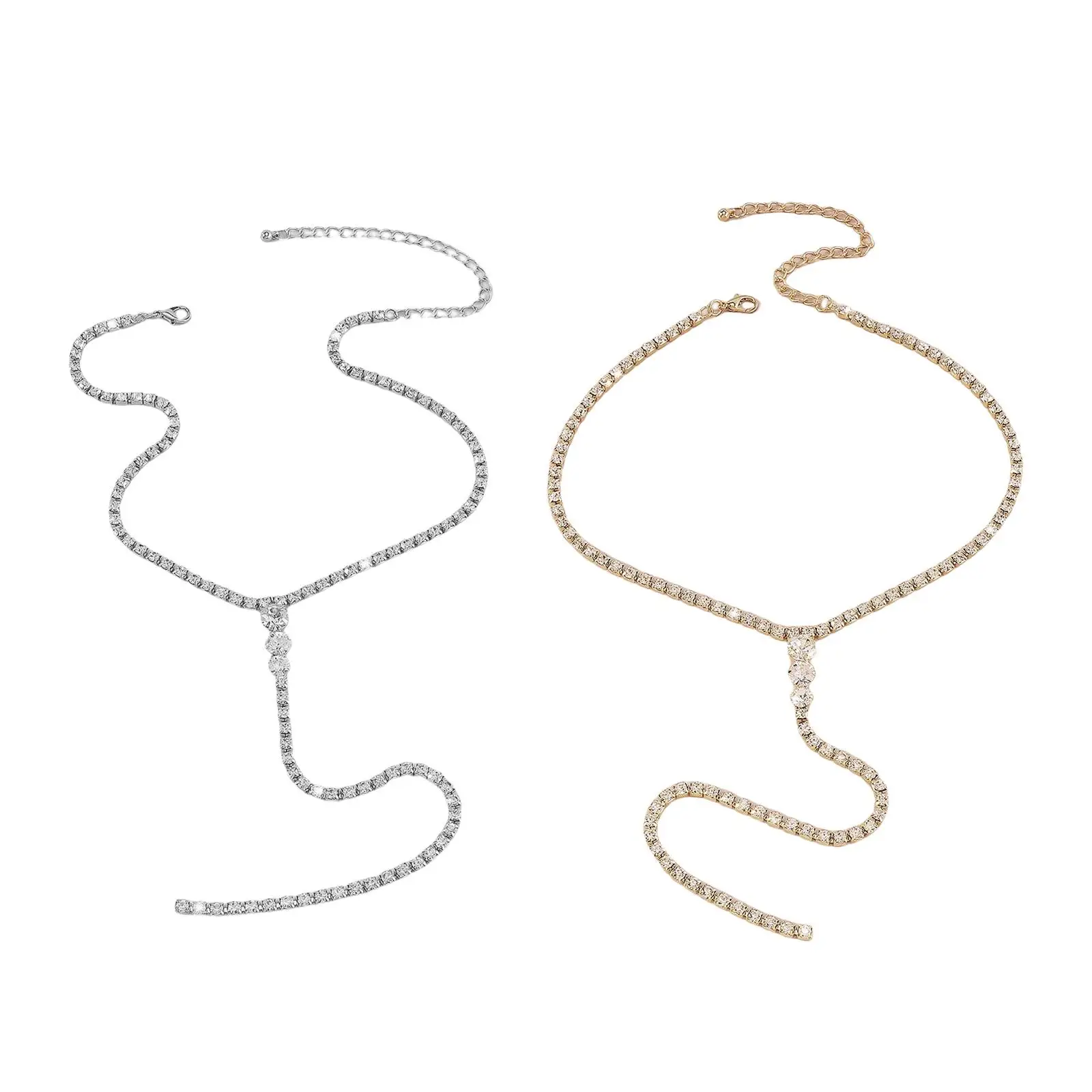 Necklace Exquisite Dress Accessories Jewelry Sexy Decoration Y Shape Lariat Pendant Fashion for Prom Wedding Party Bridal Women