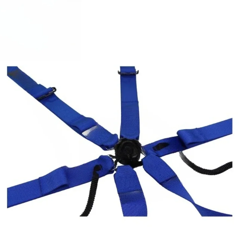 OEM自動車シートベルト高強度ポリエステル6点式安全ハーネス 高強度で肌に優しく、耐摩耗性