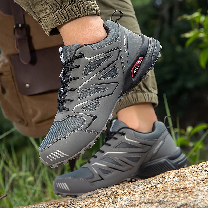 Men's Hiking Shoes Waterproof All-Terrain Outdoor Sneakers Non-Slip for Trekking Camping Tactical Training  Outdoor Cycling
