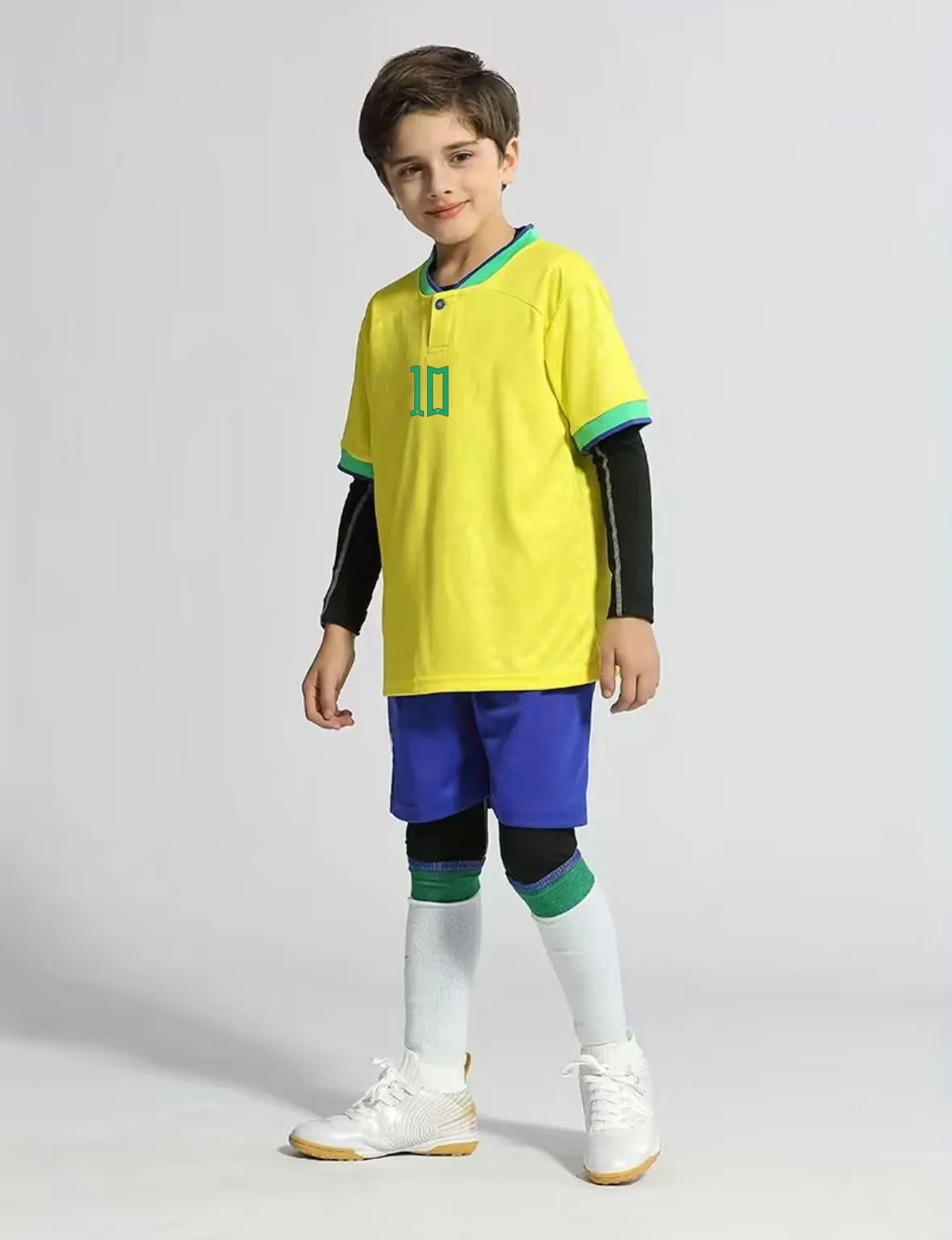 Children\'s sports suit boy girl Portuguese Fans shirt Training wear games rugby Football Shirt  Men Kids Child Sets Kit uniform