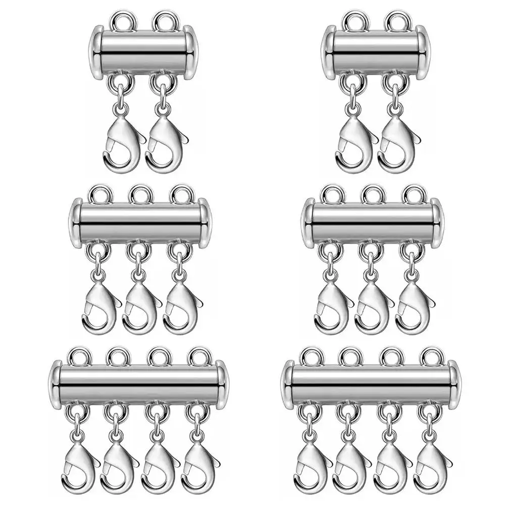 2pcs Multi Strand Necklace Layer Connectors for DIY Jewelry