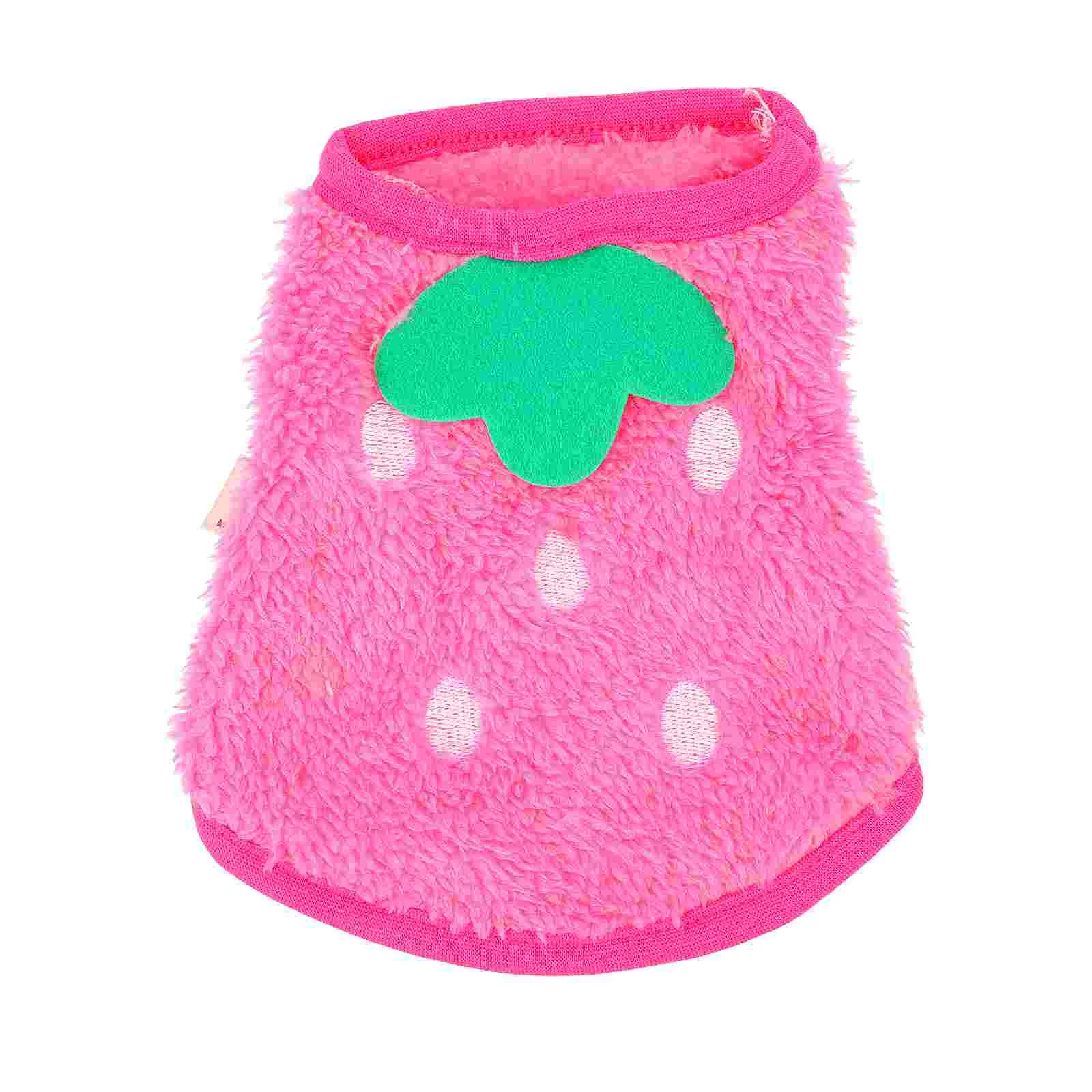 

Pet Rabbit Clothes Vest Hamster Toy Girl Small Dog Coral Fleece Bunny Hoodie Guinea Pig Boy Outfit