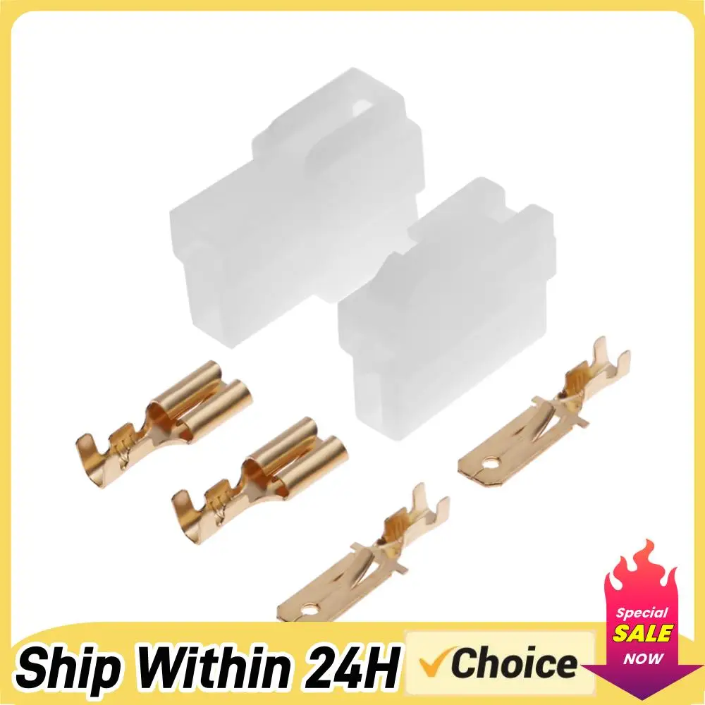 

T-Type Male Female Connector for VHF/UHF 2 Pin Power Cable Connector Walkie Talkie Accessories Universal for Kenwood Yaesu Icom