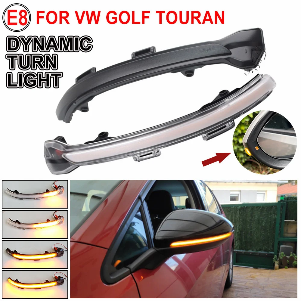 Flowing Water Blinker Side Mirror Flashing Light LED Dynamic Turn Signal Light For VW Golf 7 MK7 7.5 GTI R Sportsvan Touran L II