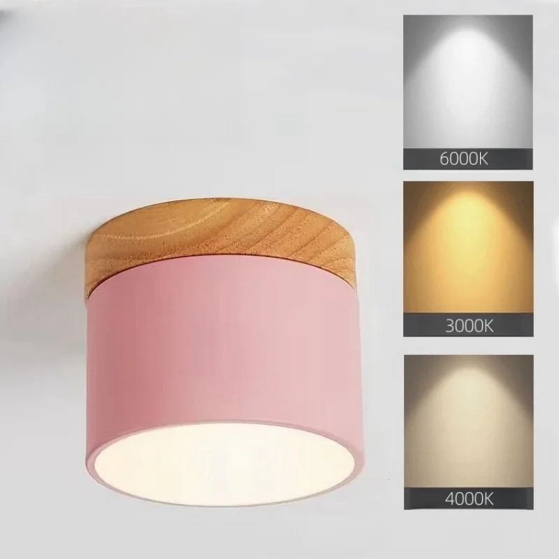 

Surface Mounted DownLight Ceiling Tube Light 7/12w Macaron Colored Fashionable And Modern Decoration Tri color Dimmable Lighting