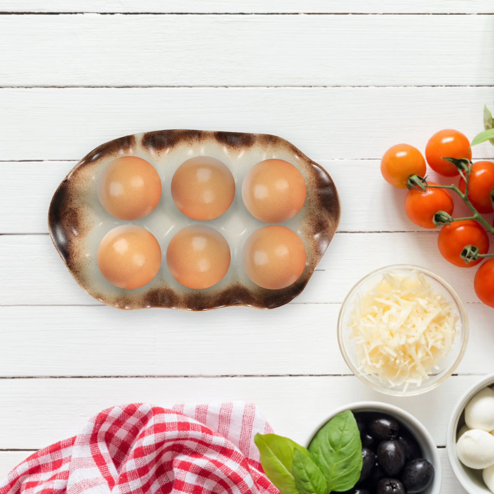 

Egg Tray for Shape Holder Fresh Countertop Eggs Chicken Stands Display Storage Serving of