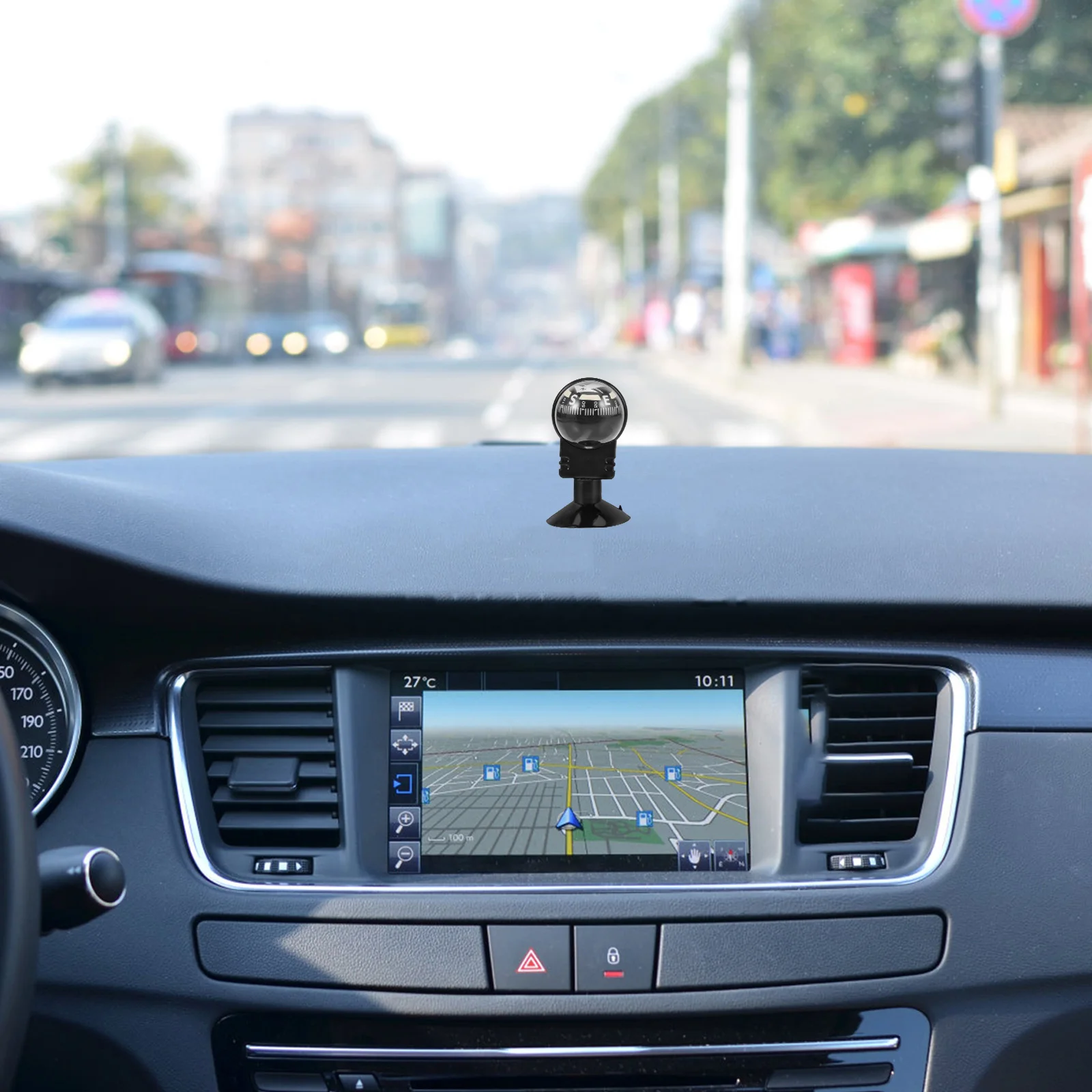 

Car Compass Ball Small Durable Plastic for Car Dashboard Mount Vehicle Navigation Tool Marine Compass Boat Decoration