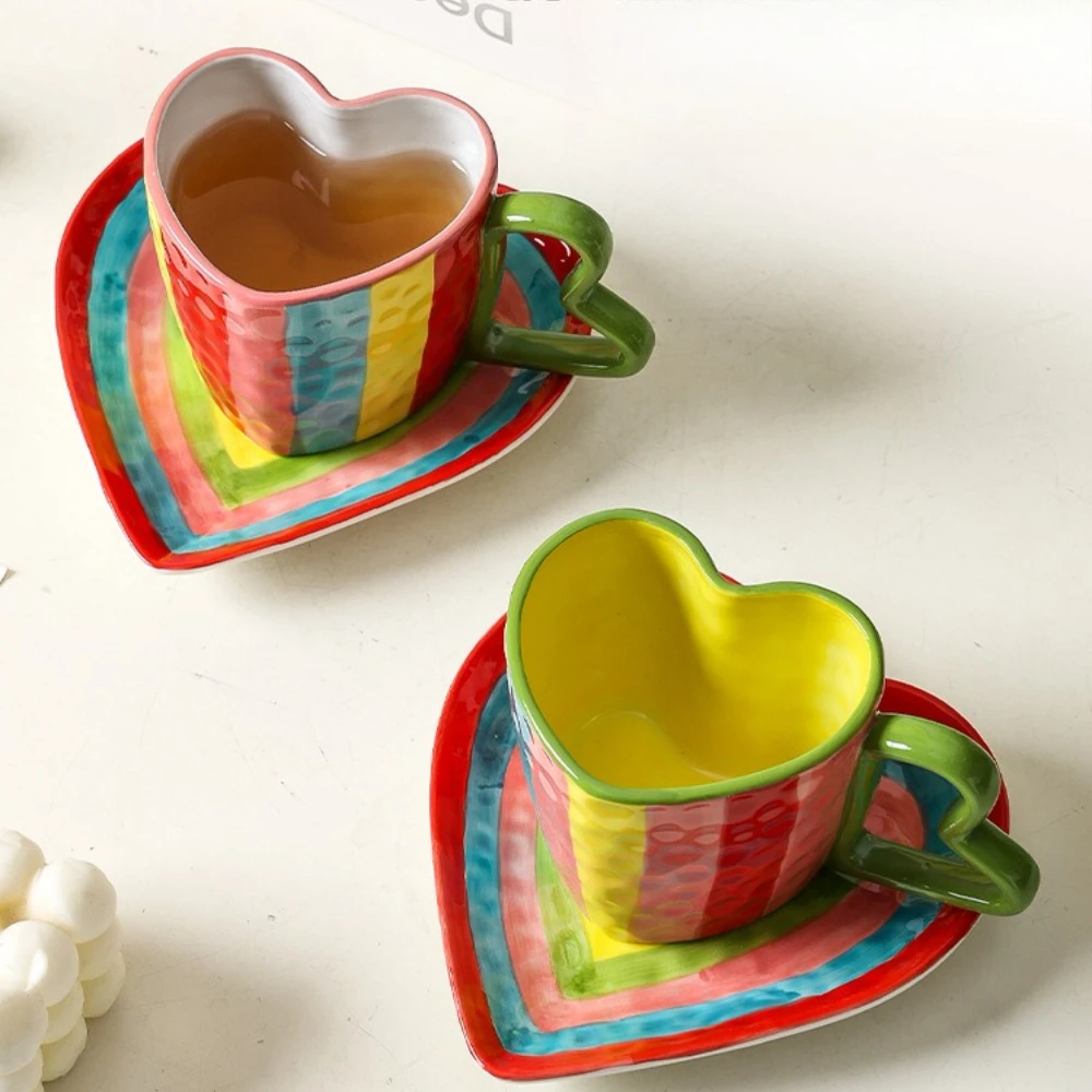 Rainbow Love Cup Plate Home Cr - Coffee Tea Festival recensie en prijs