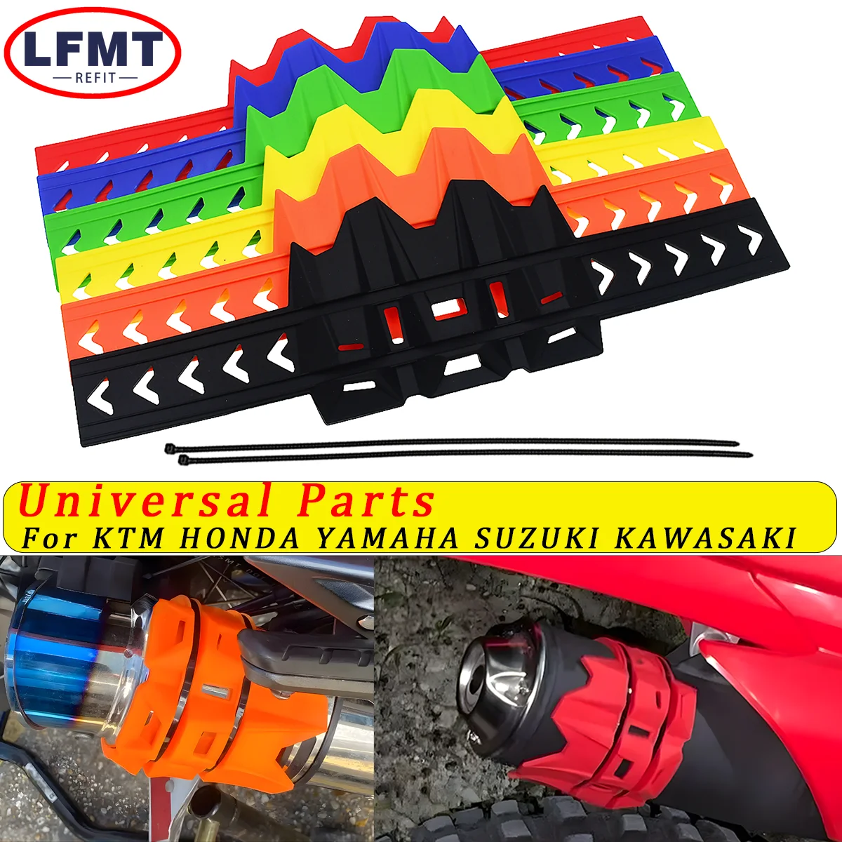 

Motorcycle Exhaust Tail Pipe Muffler Shield Protector for KTM SX XC XCW XCF SXF EXC 200 250 300 350 450 EXCF 400 500 525 530 625