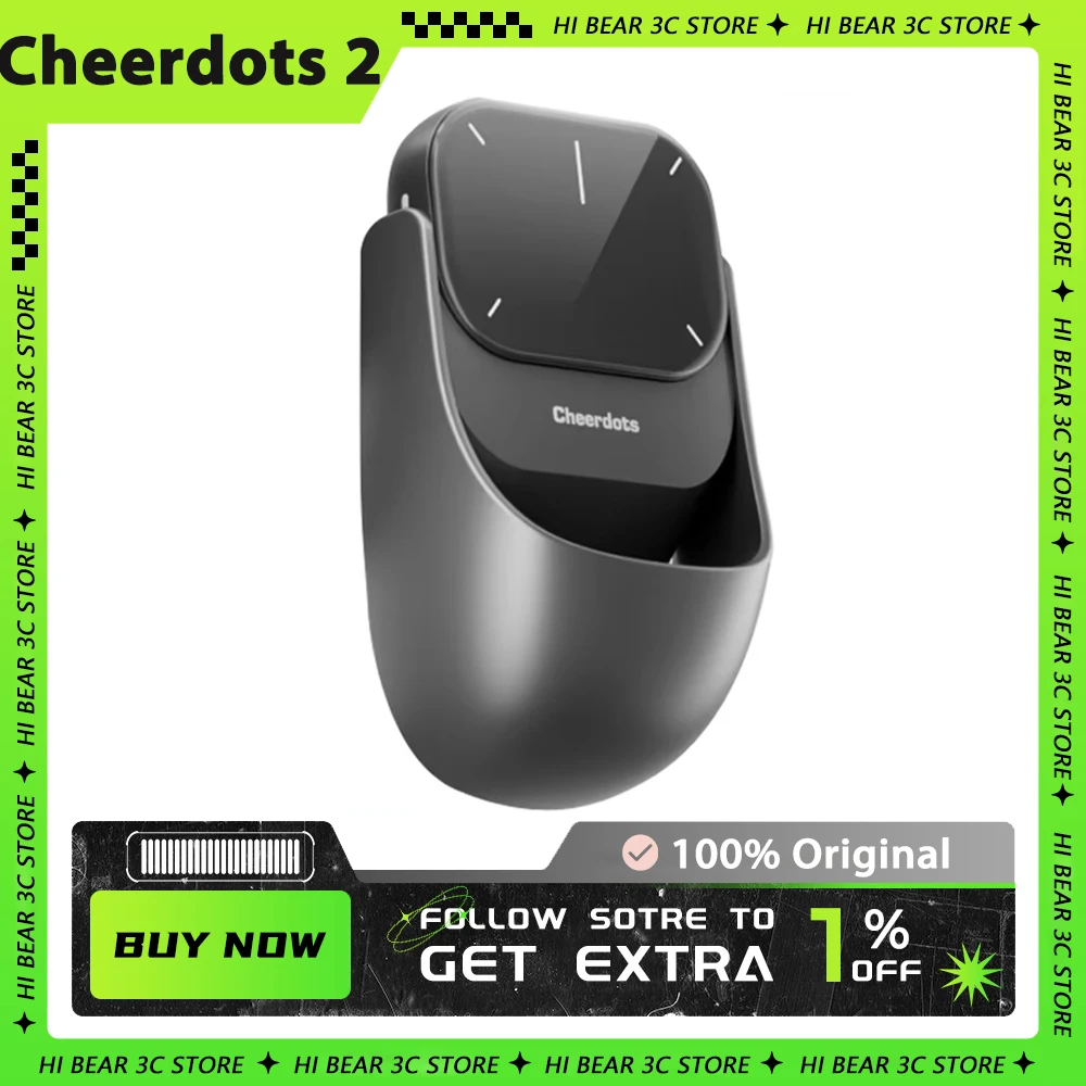 CheerTok Cheerdots 2 Wireless Touchpad All-in-one Pocket AirMouse AI Recording ChatGPT Enabled Mouse Custom Smart Phone Remo