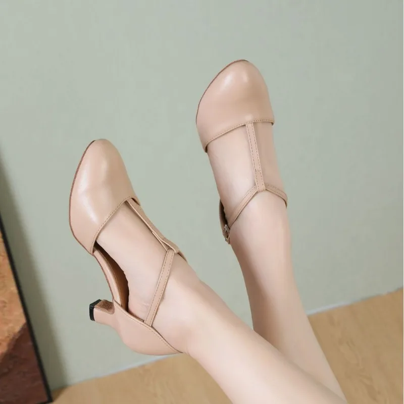 Latin Dance Shoes Women Ballroom Modern Heels Practice Competition Soft Sole Professional Dancing Shoes view 3