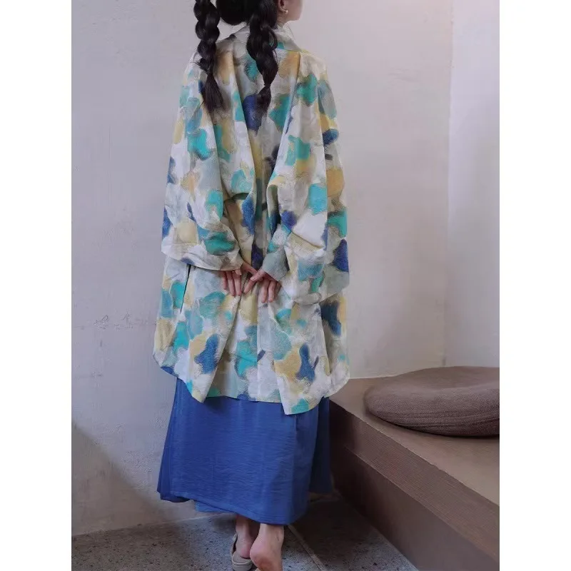 Chinese classical style Hanfu top loose retro jacket comfortable and charming new versatile 2025