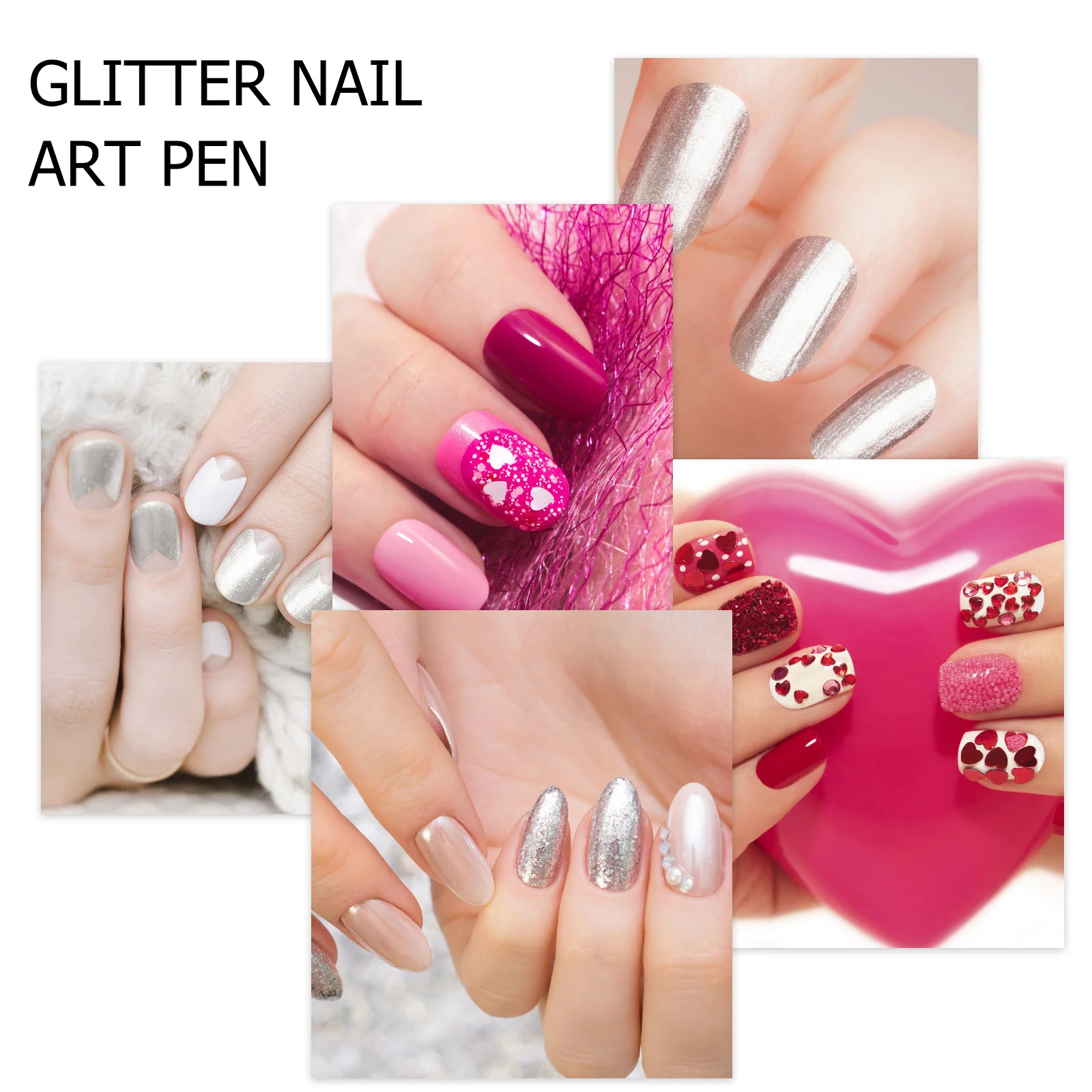 Nagelpulver Stift holographische Glitter Nail Art DIY Maniküre Stift Spiegeleffekt funkelnden Stil Maniküre Pulver