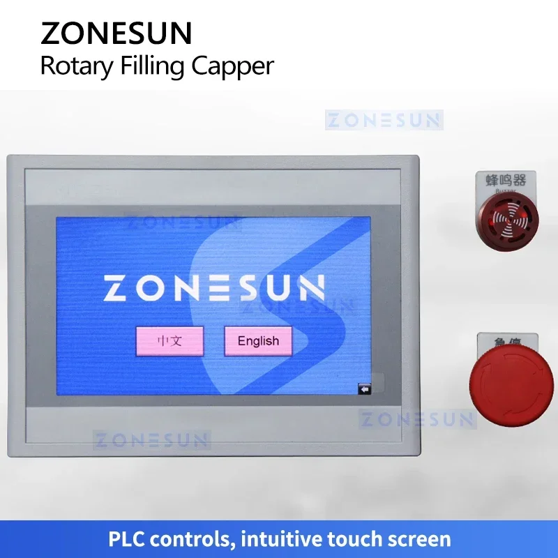 Zonesun monobloco enchimento e tampagem máquina rotativa enchimento e captador linha de garrafa de alta velocidade com alimentador ZS-FAL180F3