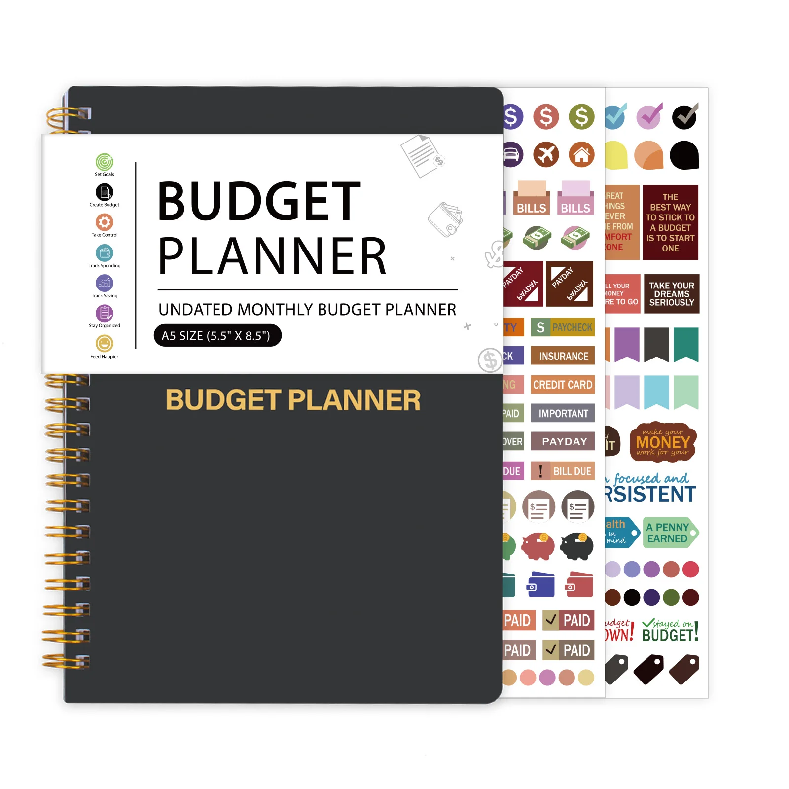 Travel Planning Notepad Budget Planner Organize and Manage Your Finances Effectively A5 Undated Notebook 100g Paper