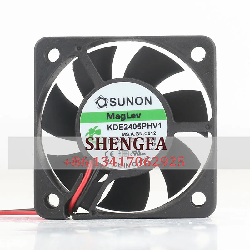 

Original SUNON KDE2405PHV1 5015 5CM DC24V 1.5W 2-wire 50*50*15MM magnetic suspension silent cooling fan