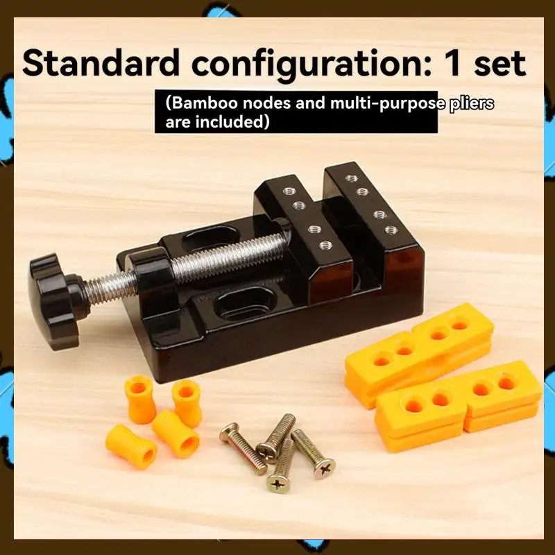 

Promotion! Universal 57Mm Adjustable Mini Jaw Bench Clamp Drill Press Fixed Table Vise DIY Sculpture Craft Hand Fixed Repair Too
