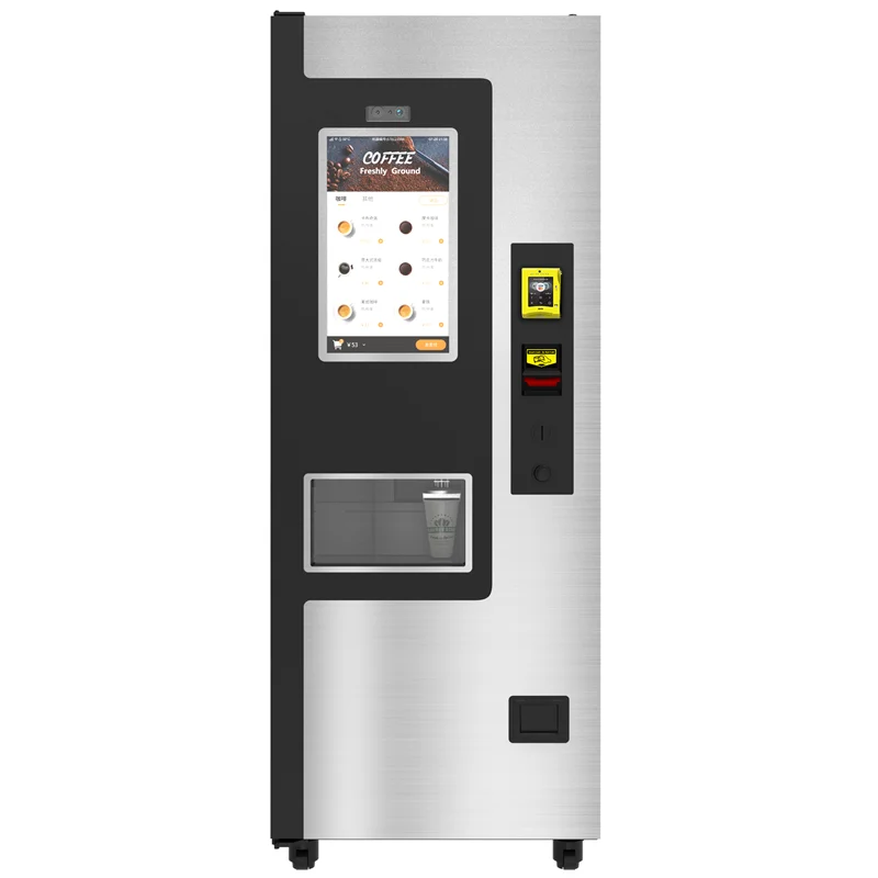 Touch Screen Juice Milk Tea Drinks Coffee Vending Machine Distributor Automatic Ground Coffee Makers Grinder Vendor Machine