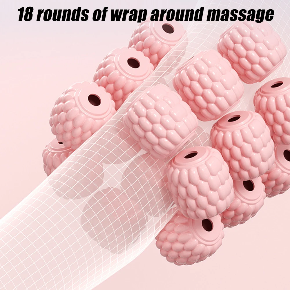 

1 шт., 18 колес, ролик для ног, лимфатический массажный зажим, ролик для голени, для снятия боли, жесткости, плотных мышц, глубоких тканей