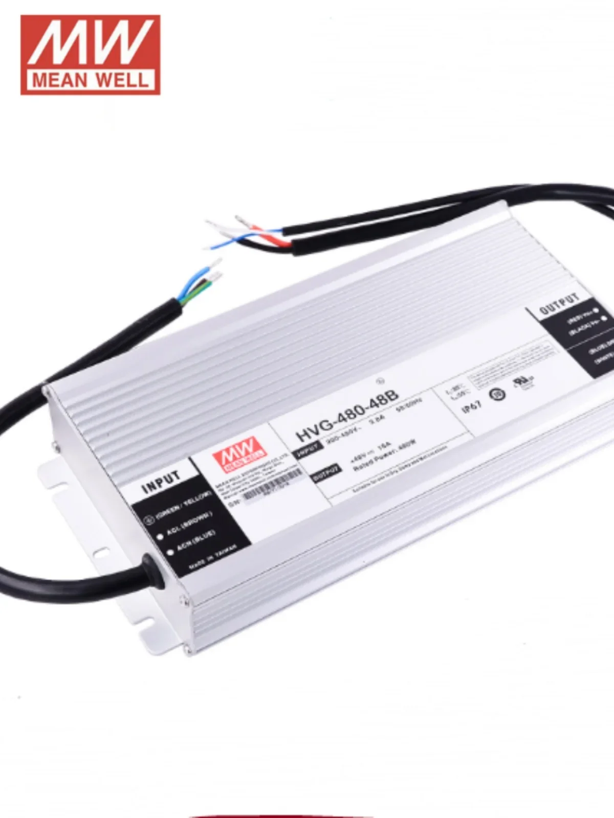 Mingwei Power Supply HVG-480-24B/30B/36B/42B/48B/54B 480W Dimmable Constant Current LED Driver