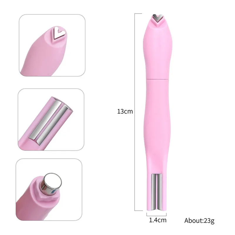 3D-Herzförmiger Katzenaugen-Magnet zum Erstellen von Herz-Mond-Doppellinienformen auf den Nägeln, 3-in-1 abnehmbare Katzenaugen-Nagelmagnetstäbchen