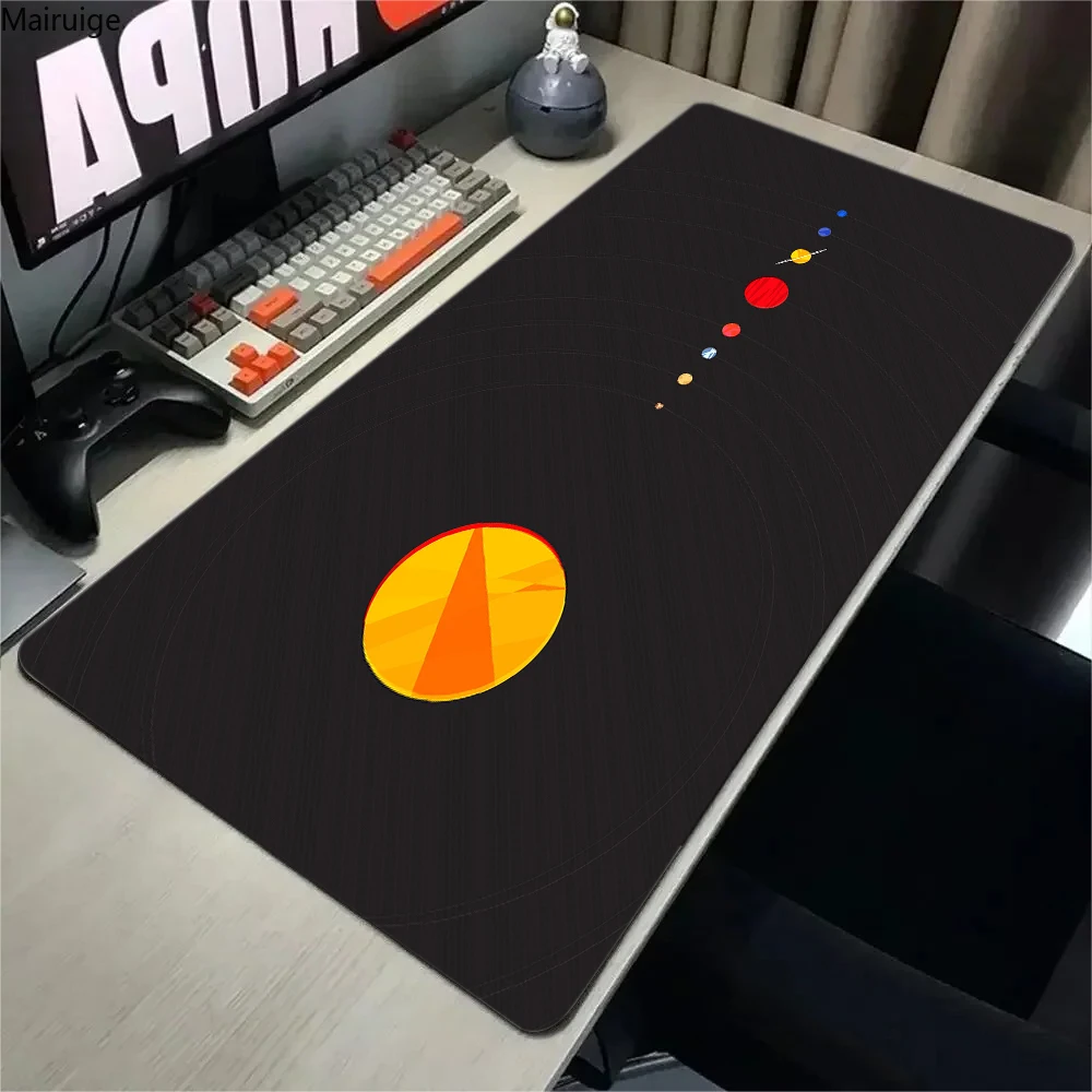 Planets in the solar system Large Gaming Mousepad Game Rubber Computer Mouse Mat Anime Mouse Pad Gamer Locking Edge Accessories