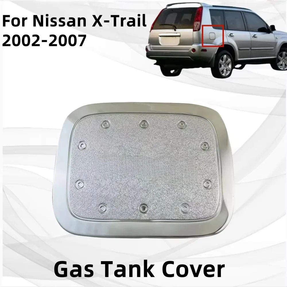 

Cars Accessories Gas Tank Cover Car Stickers For Nissan X-Trail XTrail 2002-2007 Car Exterior Chrome Styling ABS Plastic
