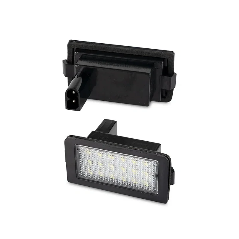 2PCS CANBUS 6000K White 18SMD LED License Plate Light for BMW E38 725tds 730d 740d Diesel 1994-2001 Number Plate Lamp