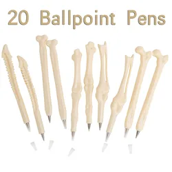20PCS Hilarious Fun Bone Pens Back To School Supply Halloween Festival Gift