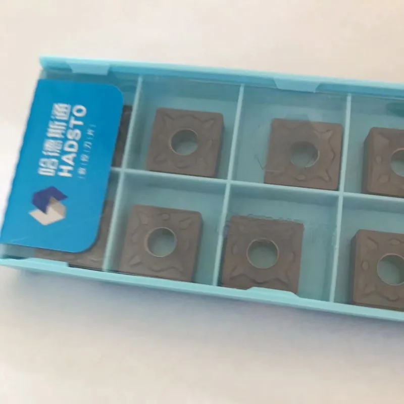 SNMG120404-BM HS7125 /SNMG120408-BM HS7125 /SNMG120412-BM HS7125 เครื่องกัด CNC ใบมีดคาร์ไบด์แทรก 10 ชิ้น